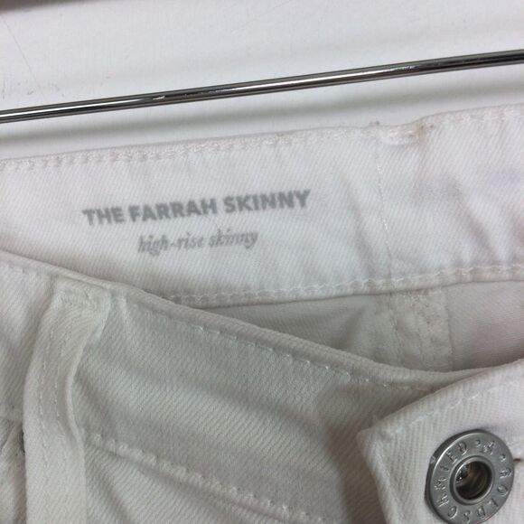 AG Adriano Goldschmied Womens Farrah High Rise Skinny Ankle Denim Jeans White 29 - Picture 4 of 11